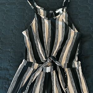 Love Tree Striped Romper